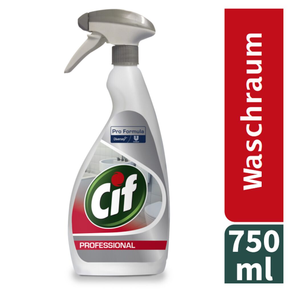 Cif Professional Badreiniger 6x0.75L - Kombinierter Waschraumreiniger und Entkalker